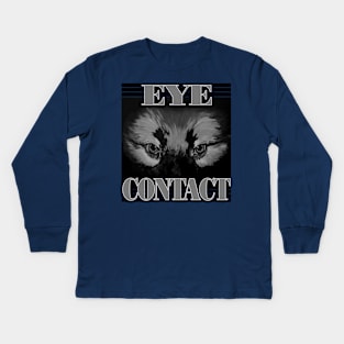 Dog Trainer Eye Contact Dog Handler Focus Train Watch Me Service Dog Kids Long Sleeve T-Shirt